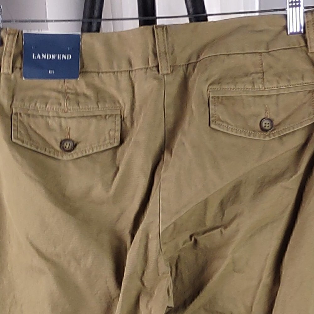 Lands End 100% Cotton French Walnut Misses Khaki Chinos Size (Fit 1) 12X32 (NWT) - Picture 4 of 12